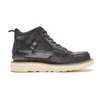 Airy Hook Lace Up Boots // Black (Men's Euro 38)