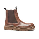 Minimalist Slip On Chelsea Boots // Brown (Men's Euro 38)