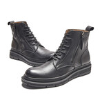 Handsome Heritage Zipper Deco Boots // Black (Men's Euro 38)