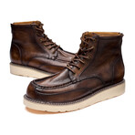 Alpine Hiker Lace Up Boots // Brown (Men's Euro 38)