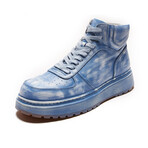 Denim High Top Sneakers // Blue (Men's Euro 38)