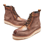 Elevator Easy Match Lace Up Boots // Brown (Men's Euro 39)