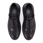 Tough Duty Wingtip Nubuck Sneakers // Black (Men's Euro 38)