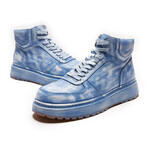 Denim High Top Sneakers // Blue (Men's Euro 38)