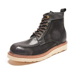 Elevator Easy Match Lace Up Boots // Black (Men's Euro 39)
