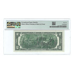 1976 $2 Small Size Legal Tender Note // Offset Printing Error // PMC Certified Gem Uncirculated 66 EPQ