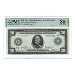 1914 $20 Large Size Federal Reserve Note // PMG Certified Choice Very Fine 35 EPQ