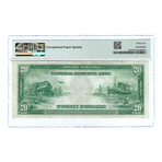 1914 $20 Large Size Federal Reserve Note // PMG Certified Choice Very Fine 35 EPQ
