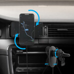 Naztech MagLock 15W Wireless Charging Vent Mount