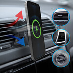 Naztech MagLock 15W Wireless Charging Vent Mount