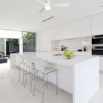 SPEZIA 52" 3-Blade Smart Ceiling Fan + LED Light Kit // White + White