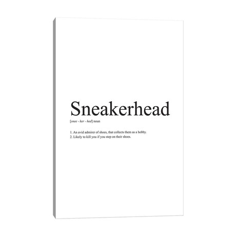 Sneakerhead Definition // avesix (18"H x 12"W x 1.5"D)