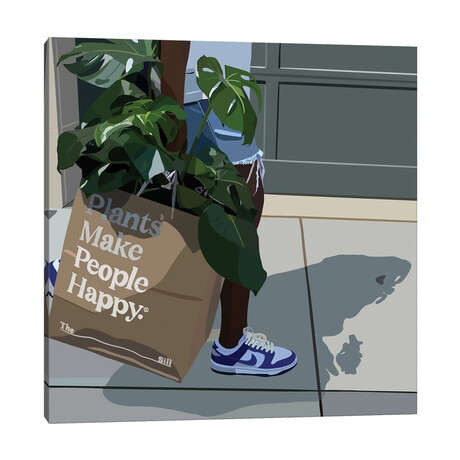 Plants Make Moms Happy // Artpce (12"H x 12"W x 1.5"D)