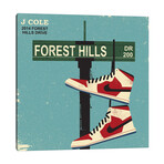 J Cole 2014 Forest Hills Drive // Amer Karic (12"H x 12"W x 1.5"D)