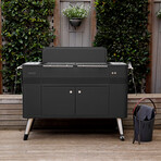 HUB™ Charcoal Grill + Built-In Rotisserie