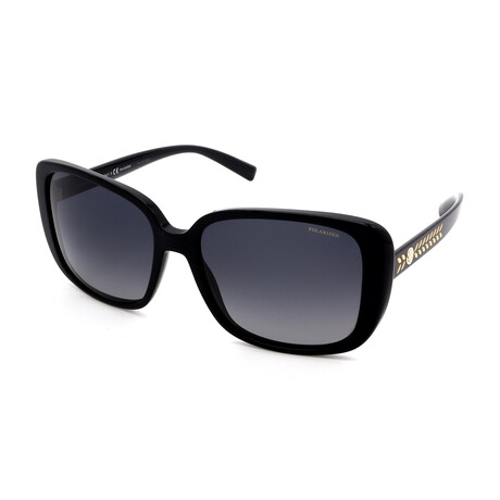 Versace // Unisex VE4357 GB1/87 Square Sunglasses // Black + Light Gray Polarized