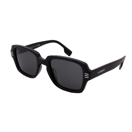 Burberry // Unisex BE4349F 300187 Square Sunglass // Black + Dark Gray