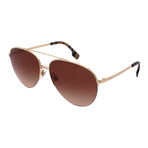 Burberry // Men's BE3113-132513 Aviator Sunglasses // Gold + Brown Gradient