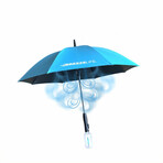 Rechargeable MisterBreeze Misting Umbrella // Blue