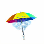 Rechargeable MisterBreeze Misting Umbrella // Rainbow