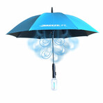 Rechargeable MisterBreeze Misting Umbrella // Blue