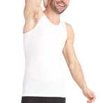 Second Skin Stay-Tucked Tank Top Undershirt // White (S)