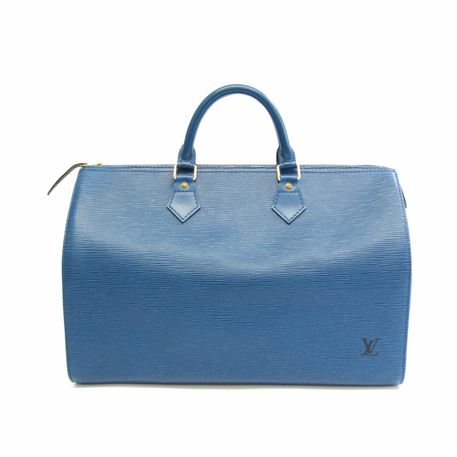Pre-owned Louis Vuitton Leather Shoulder Bag In Blue