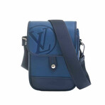 Leather Shoulder Bag // Blue // Store Display