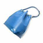 Epi Leather Shoulder Bucket Bag // Toledo Blue // Pre-Owned