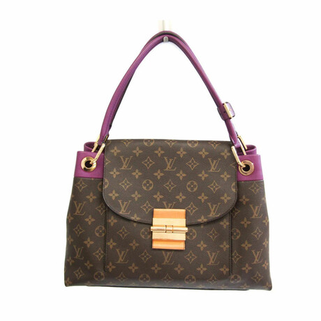 Monogram Leather Handbag // Aurore + Monogram Brown // Store Display