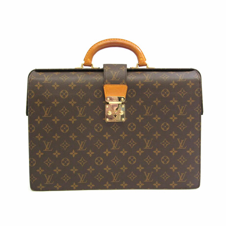 Monogram Leather Briefcase // Monogram Brown // Pre-Owned