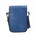 Leather Shoulder Bag // Blue // Store Display