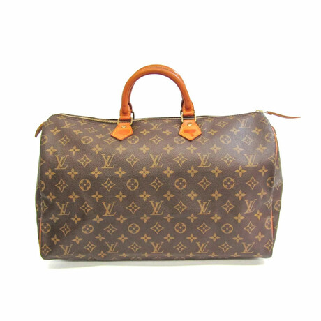 Monogram Leather Handbag // Monogram Brown // Pre-Owned