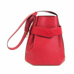 Louis Vuitton // Epi Leather Bucket Shoulder Bag // Castilian Red // Pre-Owned