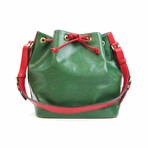 Epi Leather Shoulder Bag // Borneo Green + Castilian Red // Pre-Owned