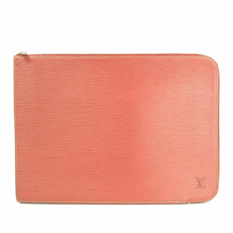 Epi Leather Clutch Bag // Gold Cipango // Pre-Owned