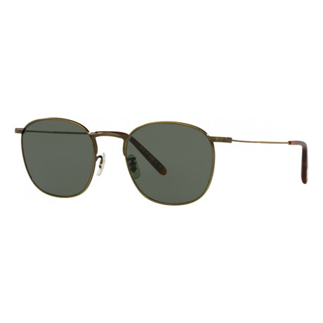 Men's Goldsen OV1285ST-528452 Sunglasses // Antique Gold + Green