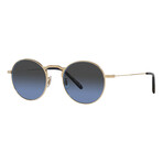Oliver Peoples // Men's Weslie OV1282ST-5292P4 Sunglasses // Gold + Dark Azure Gradient Polar