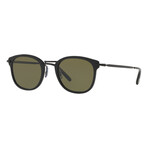 Oliver Peoples // Men's Fashion OV5350S-146552 Sunglasses // Semi Matte Black + Green G15