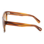 Oliver Peoples // Men's Merely OV5442SU-10112L Sunglasses // Brown + Amber Brown Gradient