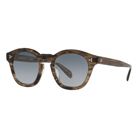 Unisex Boudreau L.A. OV5382SU-16898G Sunglasses // Sepia Smoke + Soft Teal Gradient Mirror