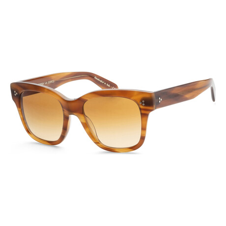 Oliver Peoples // Men's Merely OV5442SU-10112L Sunglasses // Brown + Amber Brown Gradient