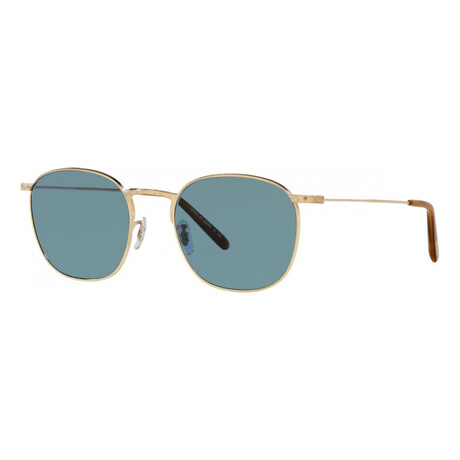 Oliver Peoples // Men's Goldsen OV1285ST-529256 Sunglasses // Gold + Cobalt