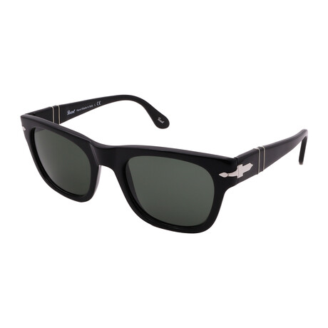 Persol // Men's PO3269S 95/31 Sunglasses I // Black + Green