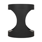 Eclipse Round Side Table // Black Steel