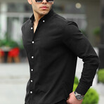 Button-Up Shirt // Black (S)