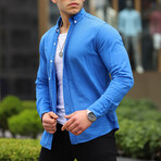 Button-Up Shirt // Blue (S)