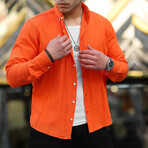 Button-Up Shirt // Orange (S)
