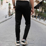 Striped Jogger // Black (S)