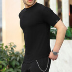 Crew Neck T-Shirt // Black (S)